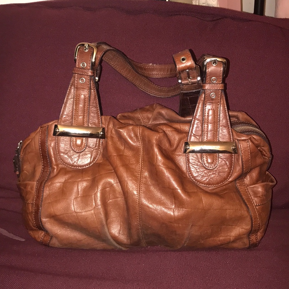 B Makowsky leather brown hobo/shoulderbag